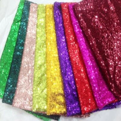 3mm mini SEQUIN Fabric 2W stretch Sparkling, Matt Or Irididescent 130cm wide - Image 1 of 4