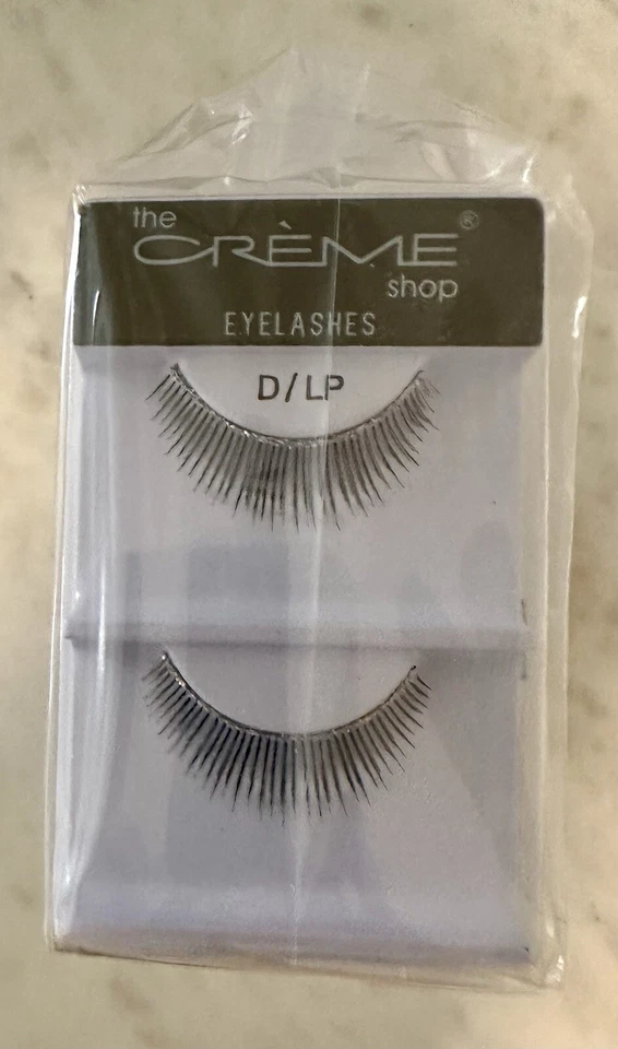 The Creme Shop Real Hair Black Adhesive Eyelashes D/LP Pack Of 12 1 Extra