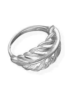 Damen Ring 925 Sterling Silber Feder Blatt vereist sr-10 - Bild 1 von 35