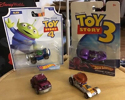 Coches de personajes Hot Wheels Toy Story Woody Lotso Alien Stretch raro Foto 1 de 4
