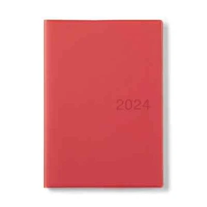 Schedule Book 2024 Red Muji A5 Starting in December Monthly/Weekly NEW - Picture 1 of 5