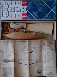 KIT MODELLO LEGNO LOCKHEED HUDSON BURKARD ANNI '40 SCATOLA ORIGINALE NON ASSEMBLATA + ISTRUZIONI - Foto 1 di 2
