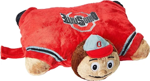 Ohio State Buckeyes Brutus Mascot Pillow Pets NCAA Football Plush Pillow Cover
