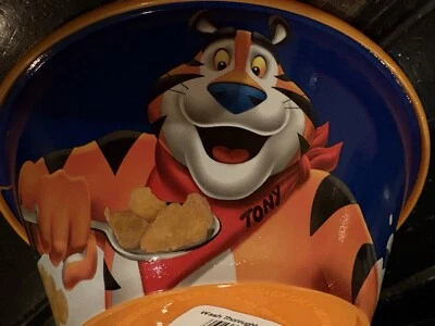 Tony the Tiger Kellogg’s 磨砂片橙色谷物碗 2023 全新带标签 — 第 1/4 张图片