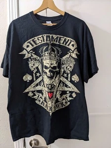 TESTAMENT "Black Jack" Brotherhood Of Snake 2017 Tour T-Shirt Thrash Metal XL - Picture 1 of 5