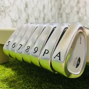 Miura Giken PP-9001 Iron Set of 7 5-AW Graphite ALLOY BLUE SORA R300 Used JAPAN - Picture 1 of 9