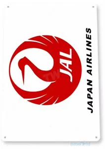 JAPAN AIRLINES 11 X 8 TIN SIGN AVIATION AIRPLANE AIRCRAFT RETRO LAX JFK JAL - Picture 1 of 1