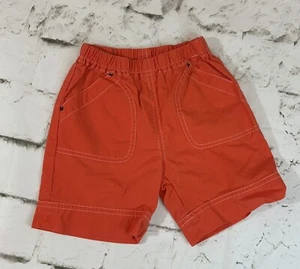 Hanna Andersson Orange Shorts Boys Sz 2 (80) Pockets Bright Toddler - Picture 1 of 4