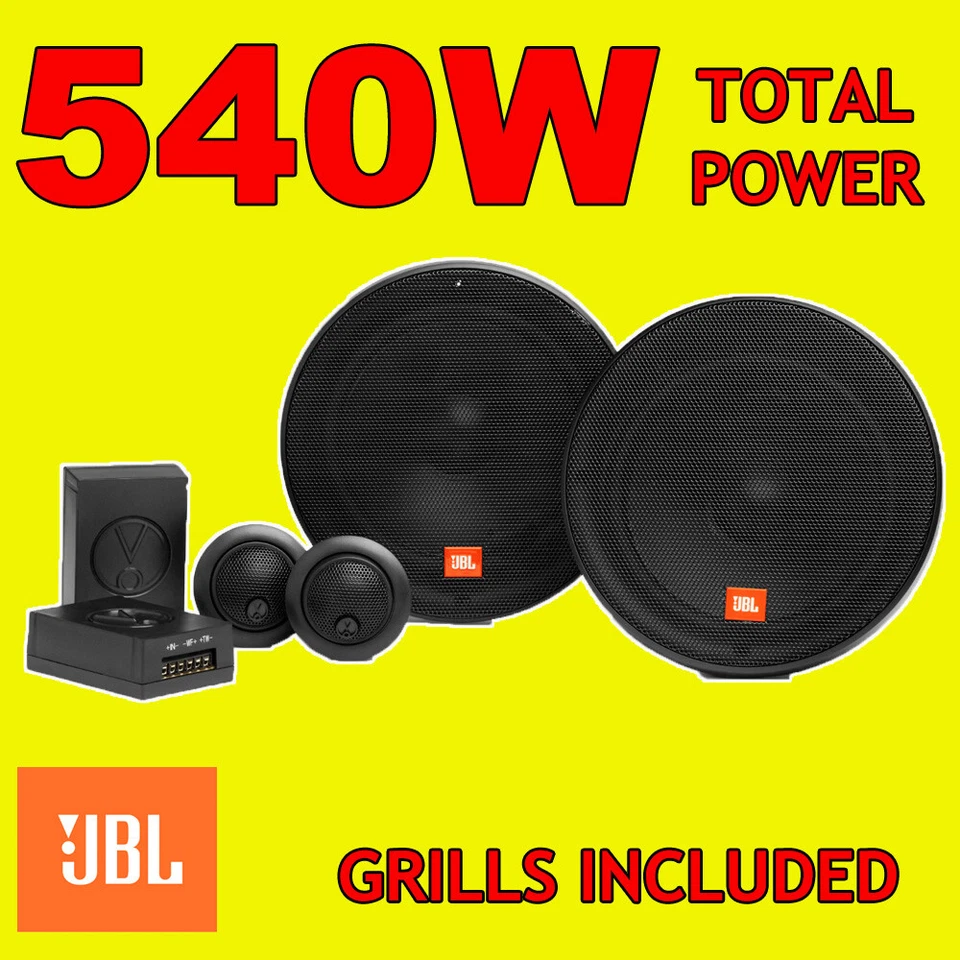 JBL 540W TOTAL 2WAY 6.5 INCH 16.5cm CAR DOOR 2WAY COMPONENT SPEAKERS + TWEETERS - Image 1 of 1