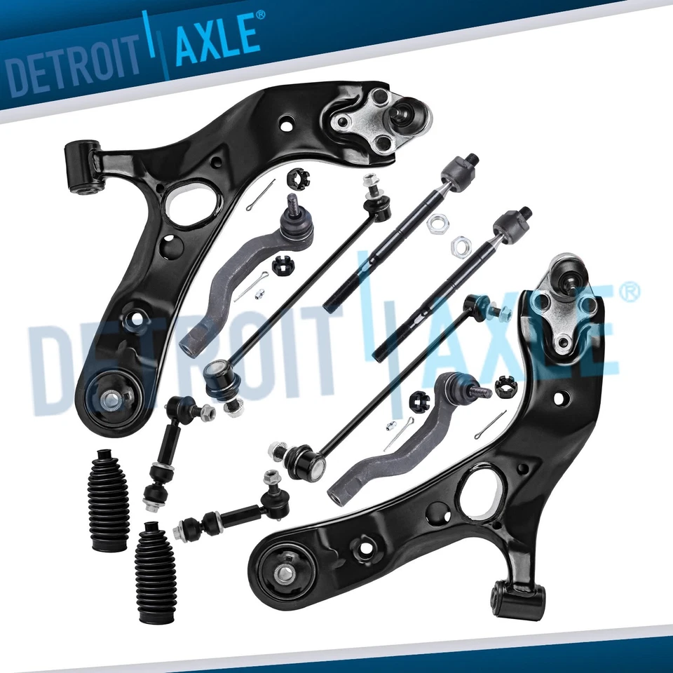 Front Lower Control Arm Ball Joints Tie Rod Kit for 2006 - 2017 2018 Toyota RAV4 - Image 1 of 4