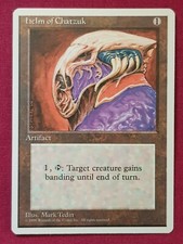 Magic The Gathering 4TH EDITION HELM OF CHATZUK single artifact card MTG