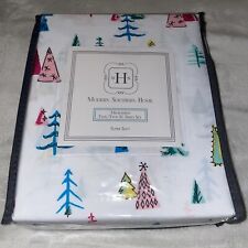 TWIN/XL BED SHEET SET CHRISTMAS TREE MODERN SOUTHERN HOME NEW.