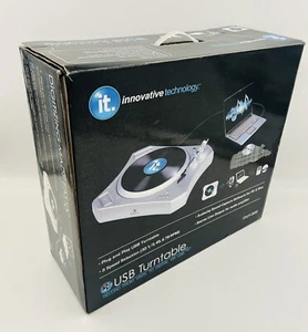 IT Innovative Technology Model ITUT-300 USB Turntable NEW/Open Box - Picture 1 of 11