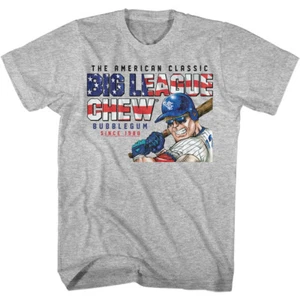 Big League Chew Bubble Gum The American Classic Since 1980 RWB Men's T Shirt - Picture 1 of 6
