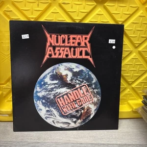 Nuclear Assault - Handle with Care 1989 Vinyl LP EXC COND - Picture 1 of 14