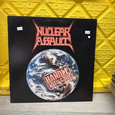 Nuclear Assault - Handle with Care 1989 Vinyl LP EXC COND - Image 1 of 4