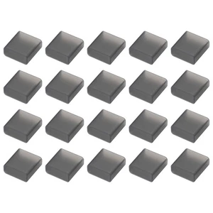 20pcs USB 2.0 Port Cap Cover Silicone Protector for USB Data Cable, Clear Black - Afbeelding 1 van 5
