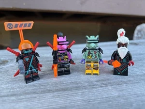 LEGO Minifigures Red Visor Njo0565 + Unagami Hausner Richie Shoulder Lot Great - Picture 1 of 5