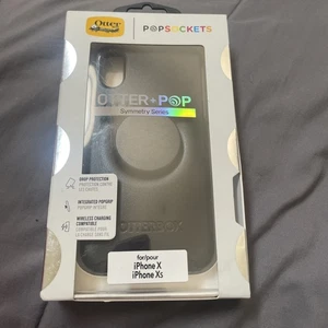 Otterbox iPhone X & XS Otter Box + Pop Symmetry Series Case Black New - Picture 1 of 3