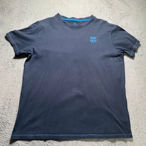 BARÇA T-Shirt Men's XL Blue  Graphic Casual Top 100% Cotton - Picture 1 of 10