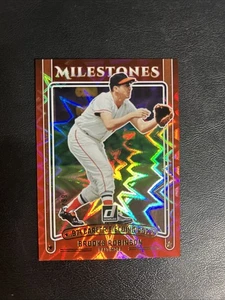 2025 Donruss Milestones Brooks Robinson Red Xplosion /99 #5 HOF Orioles - Picture 1 of 2