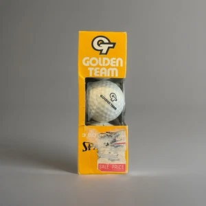 Vintage Spaulding Golden Team Golfbälle 3er Box Neu aus altem Lagerbestand - Bild 1 von 6