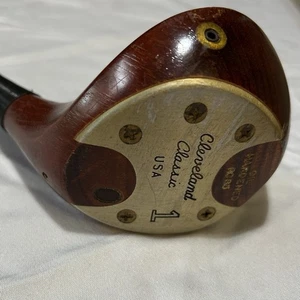 Vintage Cleveland Classic Oil Hardened RC 85 USA Wood Driver 1 Dynamic Gold R400 - Picture 1 of 10