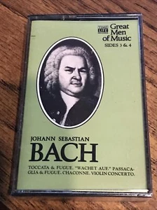 Great Men Of Music -Johann Sebastian Bach - Single Cassette - Sides 3 & 4 Sealed - Picture 1 of 2