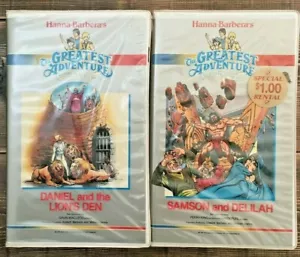 Hanna Barbera's Greatest Adventure Stories Bible Daniel/Samson VHS + FREE DVD - Picture 1 of 1
