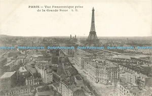 R617859 Paris Vue Panoramique prise de la Grande Roue L D Imp A Faucheux Chelles - Imagen 1 de 4
