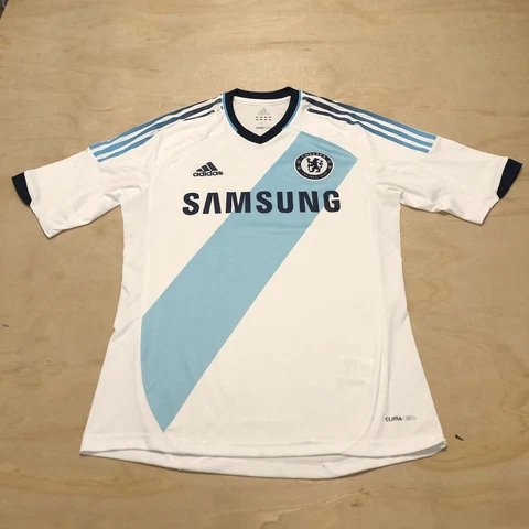 Chelsea FC Football Club  Away Jersey Adidas Soccer Samsung Men's Size Small Cover