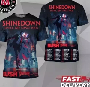 Shinedown Dance Tour 2025 T Shirt 3D Size S-5XL BTT344 - Picture 1 of 4
