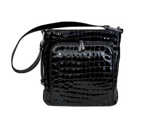 Las mejores ofertas en Exterior de Cuero Charol Negro Mediano Bolsas y  bolsos para Mujer | eBay