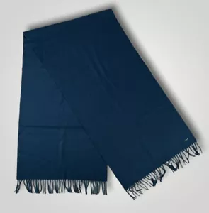 Loro Piana Blue 100% Cashmere Large Grande Unita Scarf Made in Italy - Picture 1 of 2