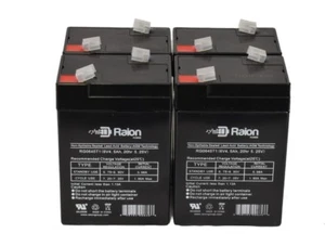 6V 4.5Ah replacement battery UB645, ELB06042, YT-645, PS-640, 3FM4.5, CP645 4pk - Picture 1 of 8