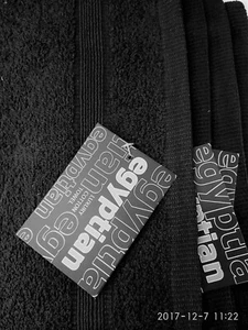 A pack of four Black or Navy Egyptian Cotton Face cloths - Picture 1 of 7