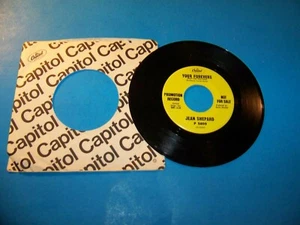 Jean Shepard Vintage Promotional Record Vintage Vinyl 45 RPM Record - Picture 1 of 2