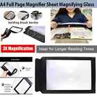 A4 Magnifying Sheet Full Page Large Magnifying Glass Reading Sewing Aid Lens