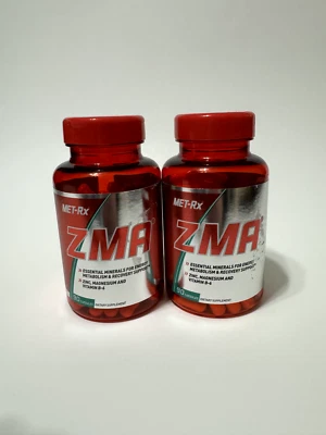 LOTE DE 2 MET-Rx ZMA Suplemento Dietético 90 Cápsulas 10/2025 Foto 1 de 2
