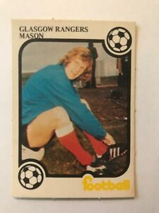 RARE MONTY GUM-FOOTBALL CARDS 1975/76 - MASON - GLASGOW RANGERS