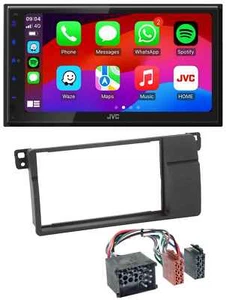 JVC Bluetooth 2DIN MP3 DAB USB Autoradio für BMW 3er E46 Rundpin großem Navi - Bild 1 von 9