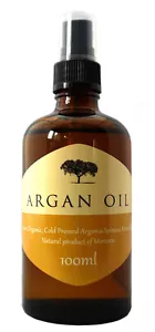 ARGAN OIL 100% Cold Pressed Pure Certified Organic Moroccan Argan Oil 100ml  - Picture 1 of 9