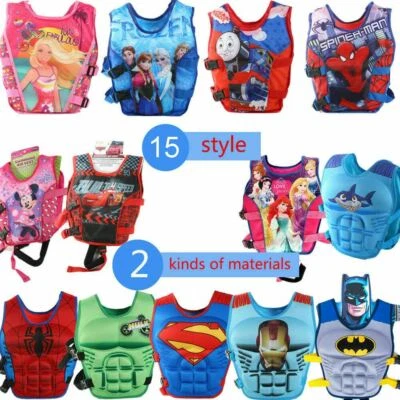 NEW CHILD KIDS LIFE JACKETS SWIMMING FLOATING SWIM ZIP VEST BUOYANCY AID JACKET - image 1 of 4