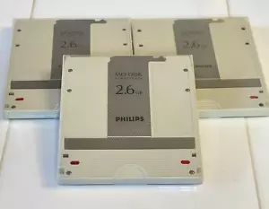 PHILIPS 72PDO 2.6GB Rewritable Magneto Optical Disks 3 pieces - Picture 1 of 4