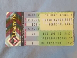 April 4-17-83 1983 Grateful Dead Ticket Stub Meadowlands Brendan Byrne Arena - Picture 1 of 2