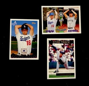 Hideo Nomo 1995 Topps rookies, traded (rc) 164, 40t, 124t - Picture 1 of 5