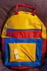 Multi-Color Backpack with 4 pockets - Picture 1 of 8