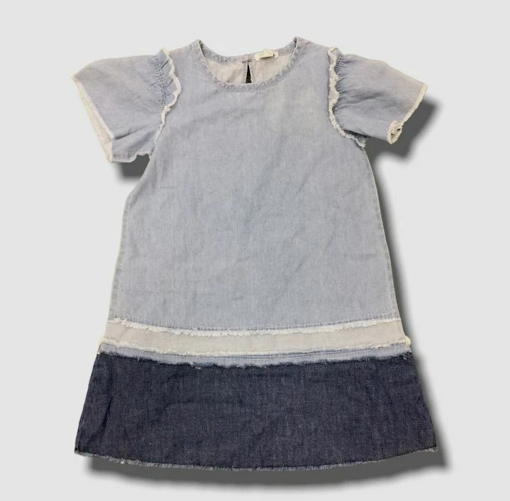 Vestido Ella Moss azul mezclado con dobladillo deshilachado talla 10 $36 para niñas Foto 1 de 1