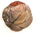 Mookaite Rose Carved Pendant Drilled 36.4 X 38mm 14.1gm "new" Auz Seller Cp65