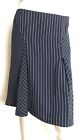 Hobbs London A-Line Skirt Size 10 --Used Once-- Knee Length Navy Pinstripe